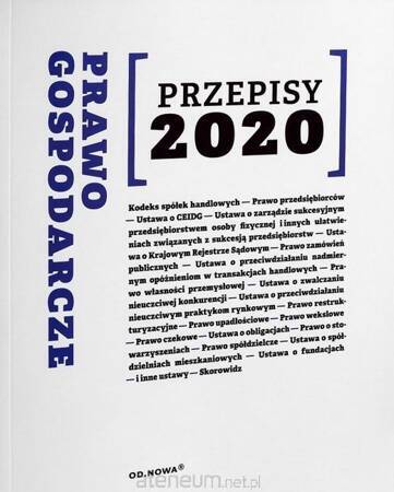 Prawo Gospodarcze Przepisy 2020