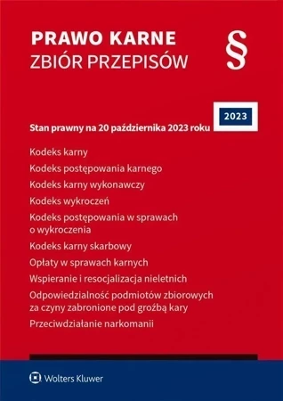 Prawo karne. Zbiór przepisów 2023