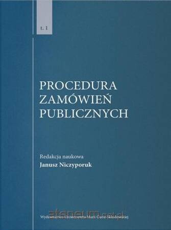 Procedura zamówień publicznych, Tom 1