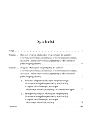 Programy edukacyjno-terapeutyczne dla uczniów z niepełnosprawnością intelektualną w stopniu umiarkowanym znacznym i niepełnosprawnością sprzężoną