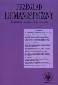 Przegląd Humanistyczny 2/2022