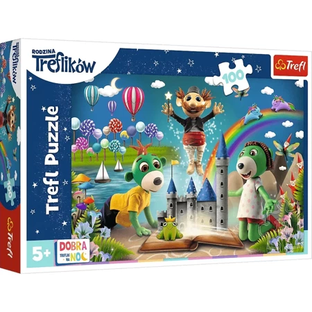 Puzzle 100 Bajkowy wieczór z Treflikami TREFL