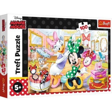 Puzzle 100 Minnie w salonie kosmetycznym 16387