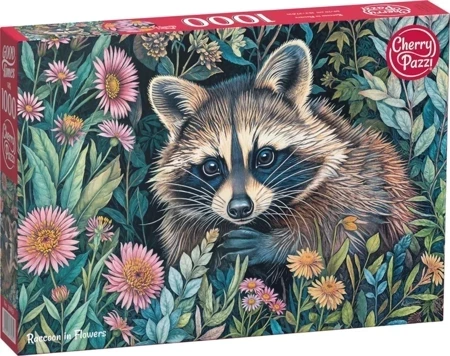 Puzzle 1000 CherryPazzi Raccoon in Flowers 30851