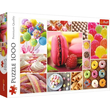 Puzzle 1000 Cukierki kolaż TREFL