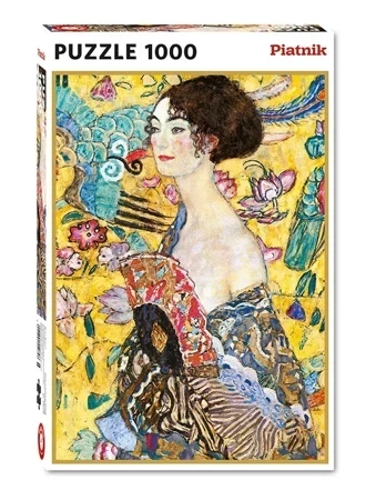 Puzzle 1000 Klimt Dama z wachlarzem