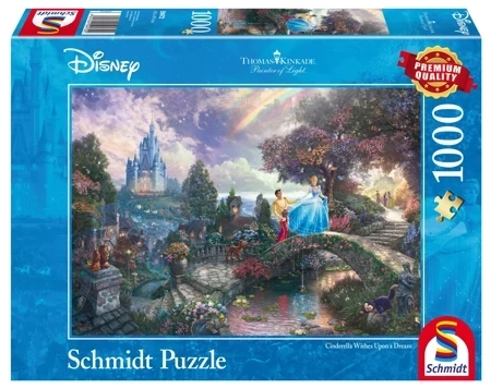 Puzzle 1000 PQ Kopciuszek Disney T.Kinkade 106296