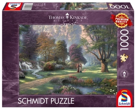 Puzzle 1000 PQ Podążaj drogą wiary T.Kinkade 109418