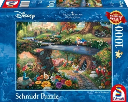 Puzzle 1000 PQ T. Kinkade Alicja w Krainie Czarów Disney 109094