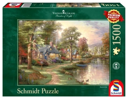 Puzzle 1000 PQ T. Kinkade Nad jeziorem 103434