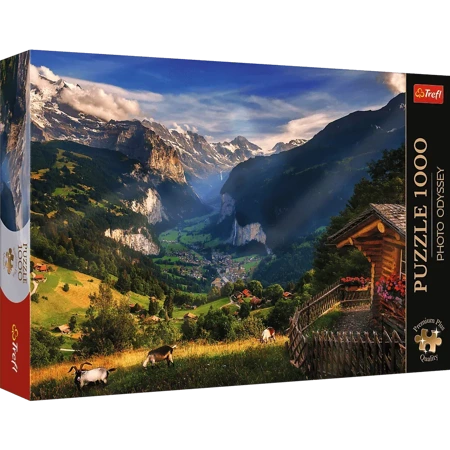 Puzzle 1000 Premium Plus Photo Odyssey Dolina Lauterbrunnen Szwajcaria 10821