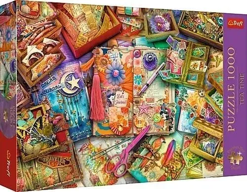 Puzzle 1000 Premium Plus Tea Time Biurko dziennikarza 10849