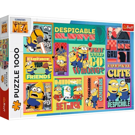 Puzzle 1000  Szalone przygody Minionków 10820