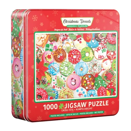 Puzzle 1000 TIN Christmas Donuts 8051-5660