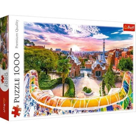 Puzzle 1000 Zachód słońca nad Barceloną, Hiszpania 10711