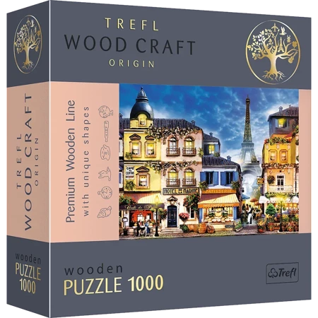 Puzzle 1000 drewniane Francuska uliczka 20142