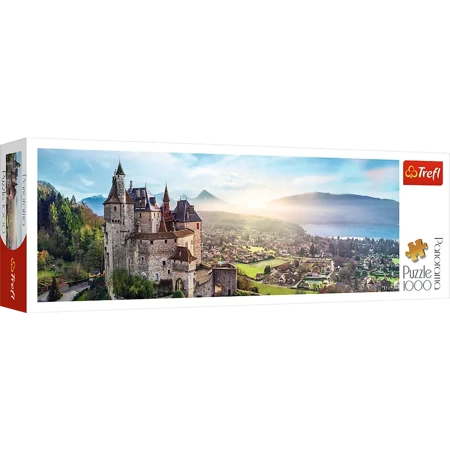 Puzzle 1000 panoramiczne Zamek Menthon Francja 29055