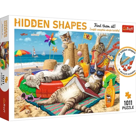 Puzzle 1011 Hidden Shapes Kocie wakacje 10674