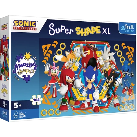 Puzzle 104 XL Super Shape Świat Sonica 50032