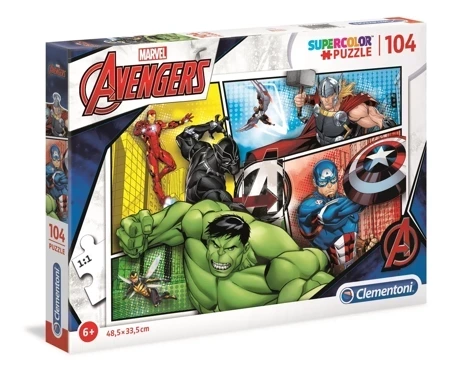 Puzzle 104 super kolor Avengers 27284