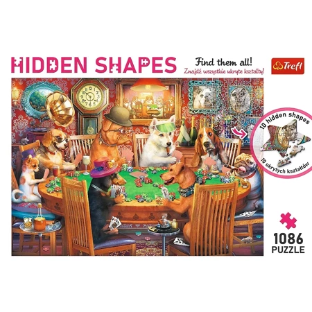 Puzzle 1086 Hidden Shapes Wieczór gier 10749