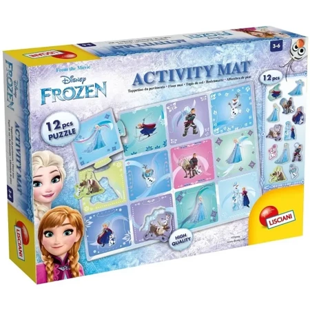 Puzzle 12 Kraina Lodu activity mat LISCIANI