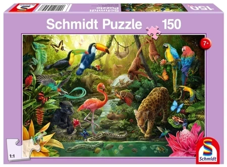 Puzzle 150 Mieszkańcy dżungli 111709