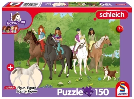 Puzzle 150 Schleich Klub Jeździecki + figurka 112299