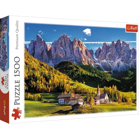 Puzzle 1500 Dolina Val di Funes Dolomity Włochy 26163