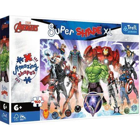 Puzzle 160 XL Super Shape Odwaga Avengersów 50023