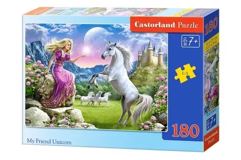 Puzzle 180 Mój przyjaciel Jednorożec B-018024