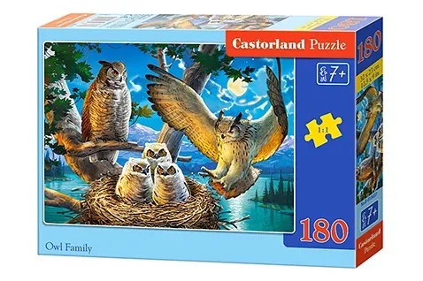 Puzzle 180 Sowia rodzina B-018437