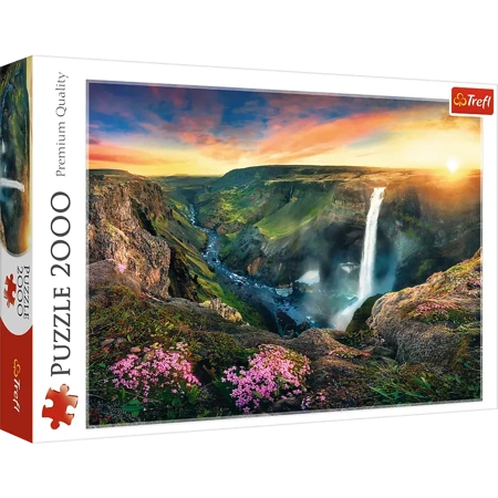 Puzzle 2000 Wodospad Haifoss Islandia 27091