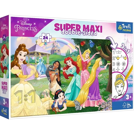 Puzzle 24 SUPER MAXI Wesołe Księżniczki 41008