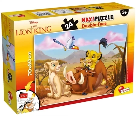 Puzzle 24 maxi double-face Król lew 304-74105