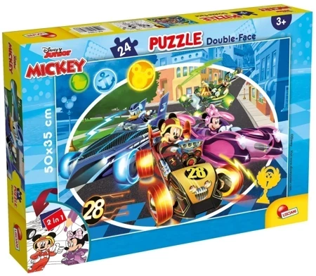 Puzzle 24 plus double-face Myszka Miki 304-73986