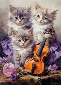 Puzzle 260 Musical Kittens CASTOR