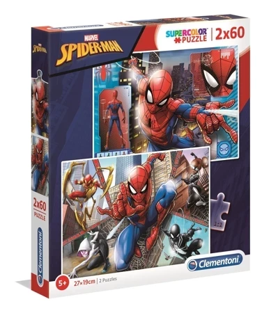 Puzzle 2x60 Super kolor Spiderman