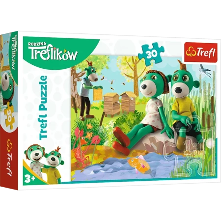 Puzzle 30 Trefliki nad stawem