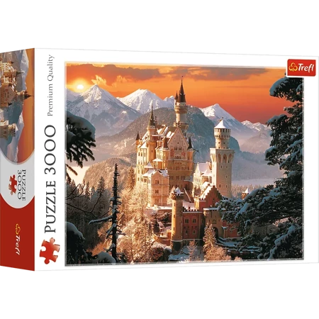 Puzzle 3000 Zimowy Zamek Neuschwanstein Niemcy 33025