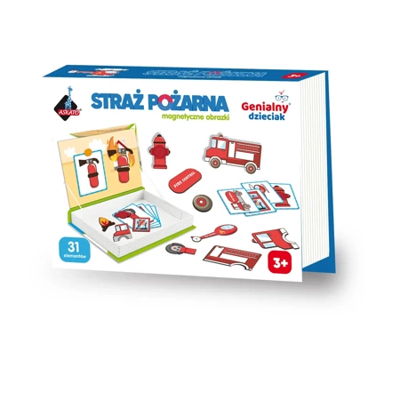 Puzzle 31 magnetyczne obrazki straż pożarna 110752