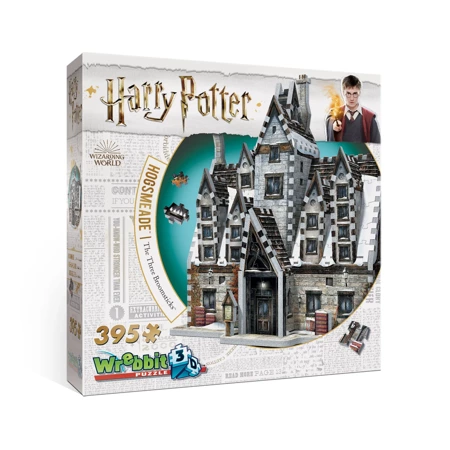 Puzzle 3D 395 Harry Potter Wrebbit Pub pod trzeva miotłami w Hogsmeade