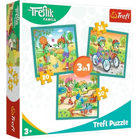 Puzzle 3w1 Poznaj Trefliki 34872