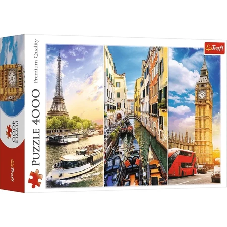 Puzzle 4000 Wycieczka po Europie 45009