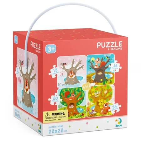 Puzzle 4w1 Pory Roku - 24 elementy 300125