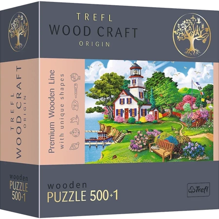 Puzzle 500+1 Drewniane Letnia przystań 20161