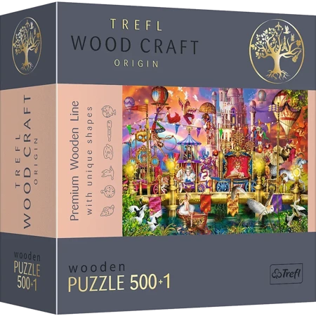 Puzzle 500+1 drewniane Magiczny świat 20156