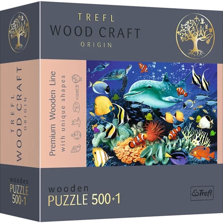 Puzzle 500+1 drewniane Morskie życie 20153