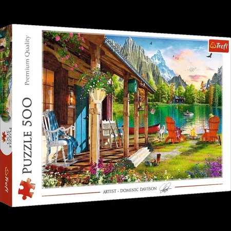 Puzzle 500 Domek w górach 37408