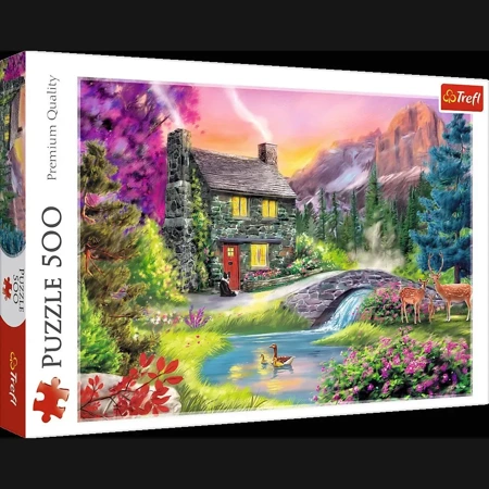 Puzzle 500 Górska sielanka Trefl